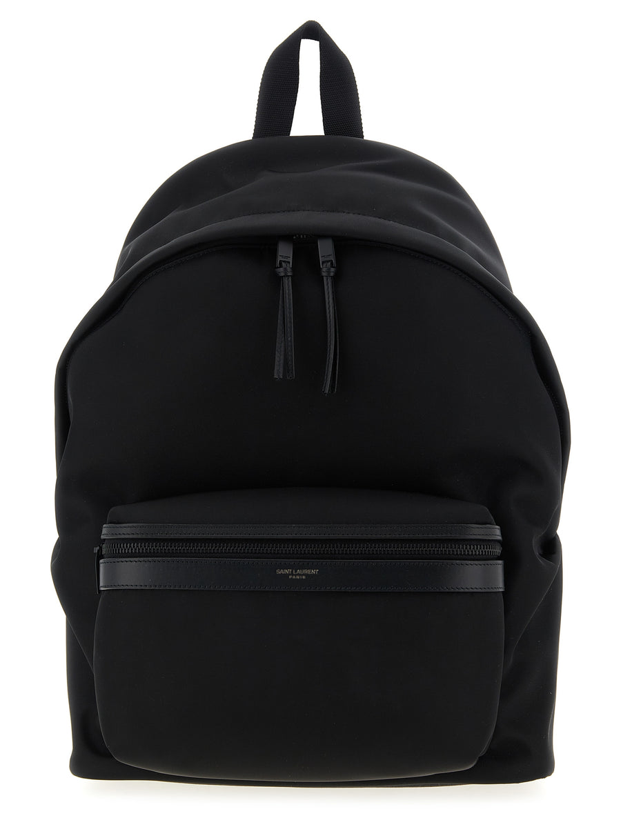 Saint Laurent 100% polyamide backpack in black