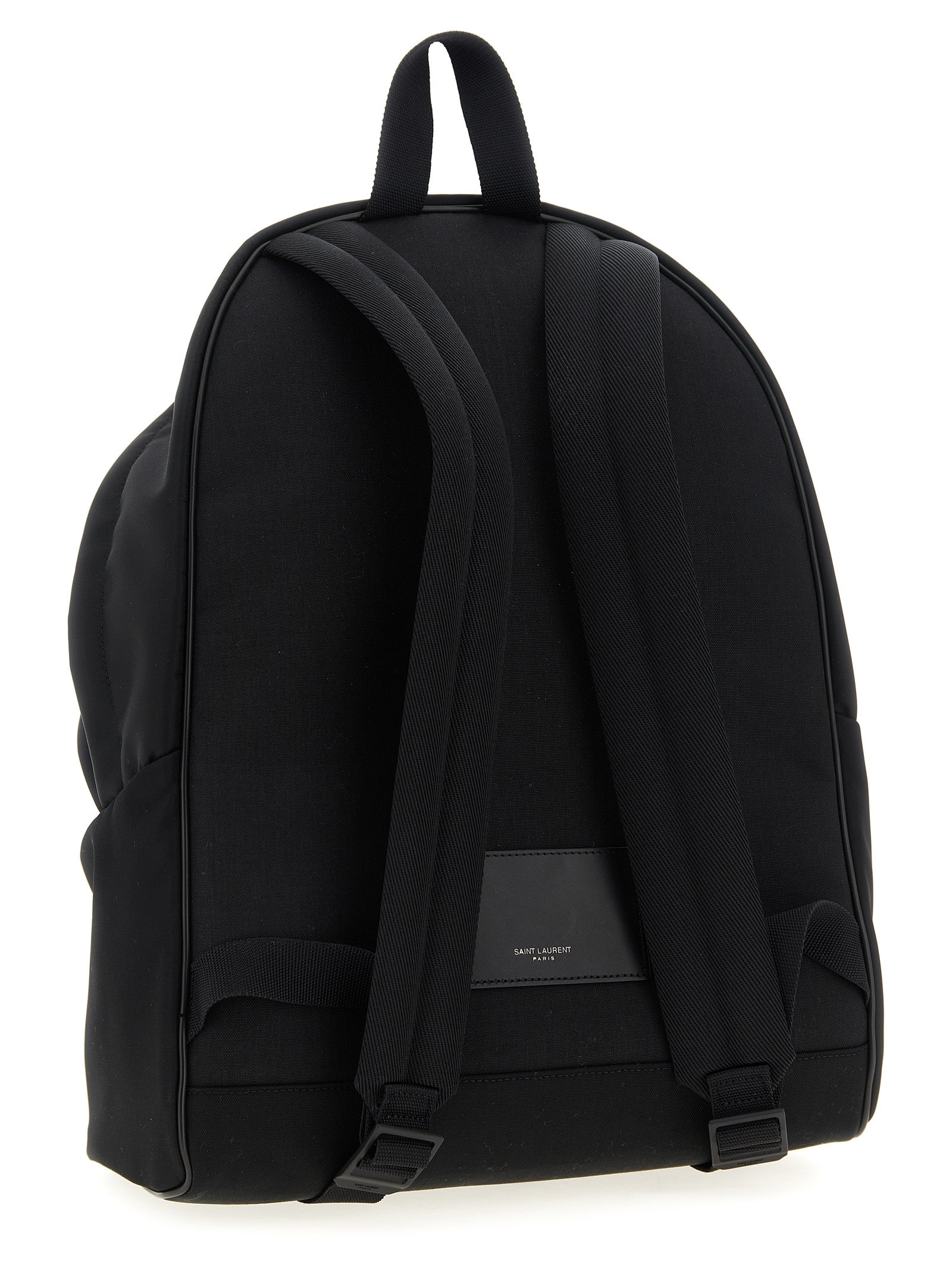 Saint Laurent 100% polyamide backpack in black — view 2