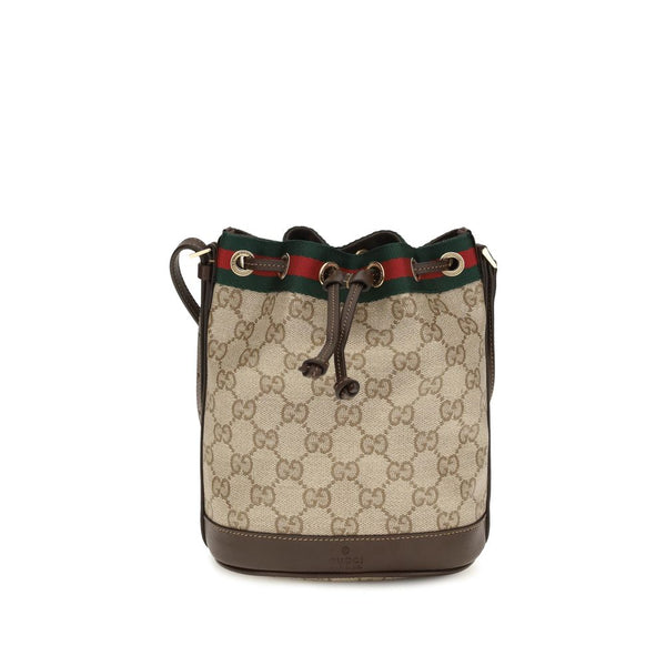 Gucci 45% Cotton bucket bag in beige