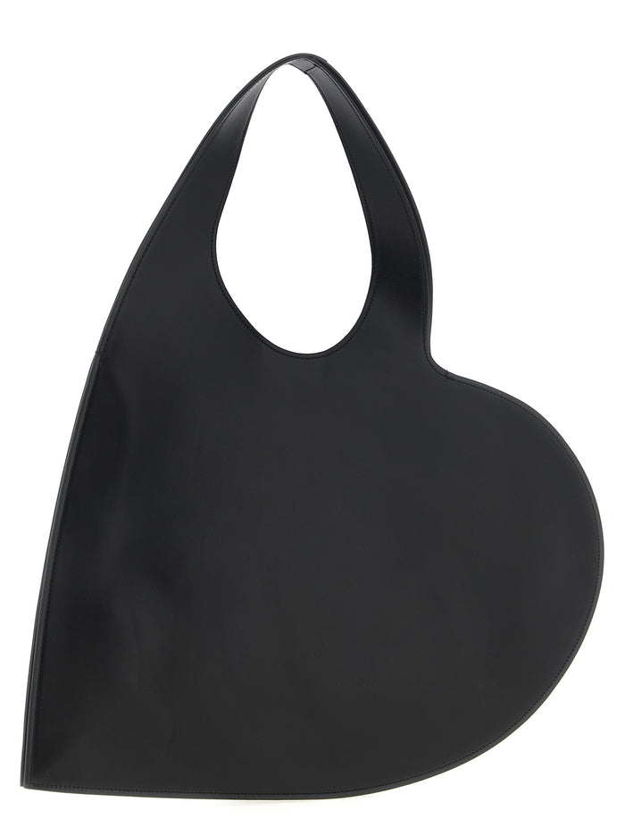 Black Cowhide Shoulder Bag
