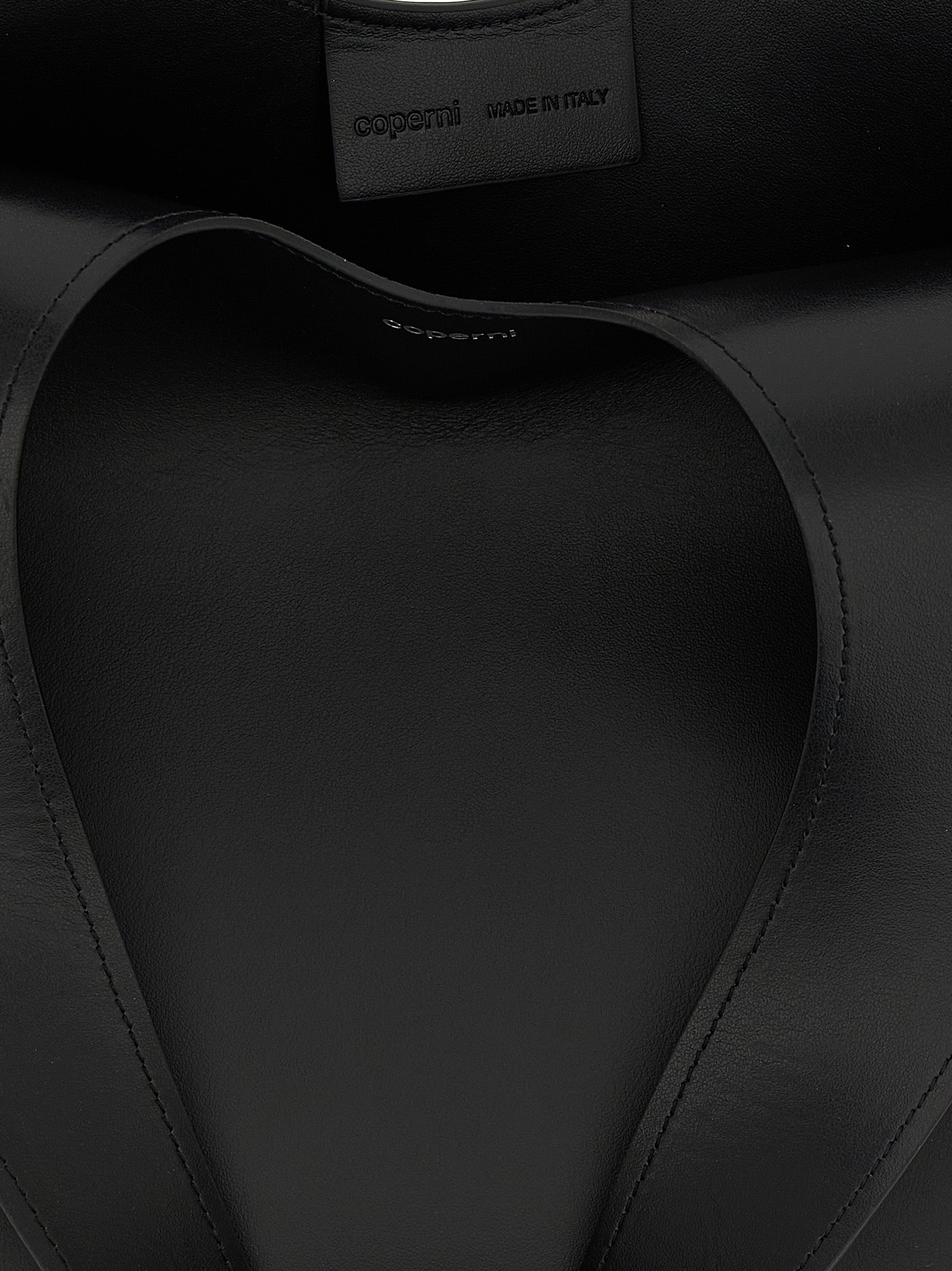 Black Cowhide Shoulder Bag