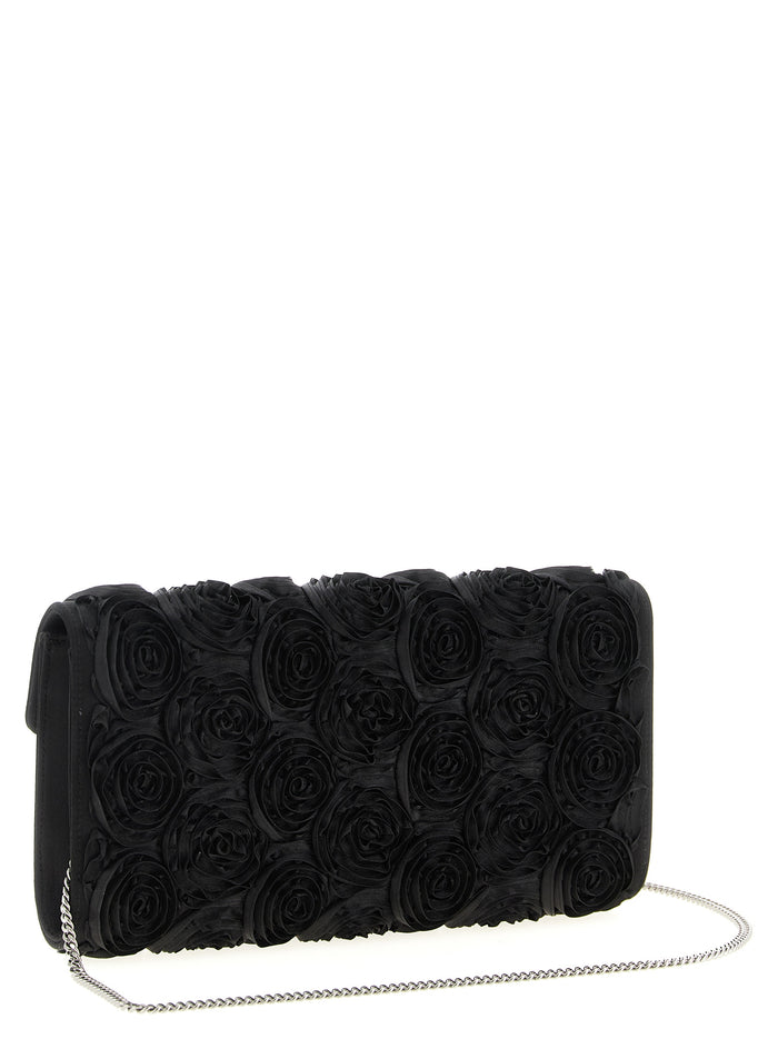 Roger Vivier 67% Viscose clutch in black — view 2