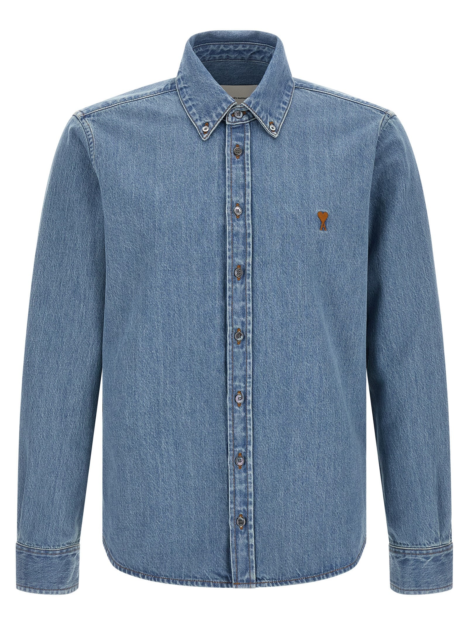 AMI Paris 100% cotton shirt in blue