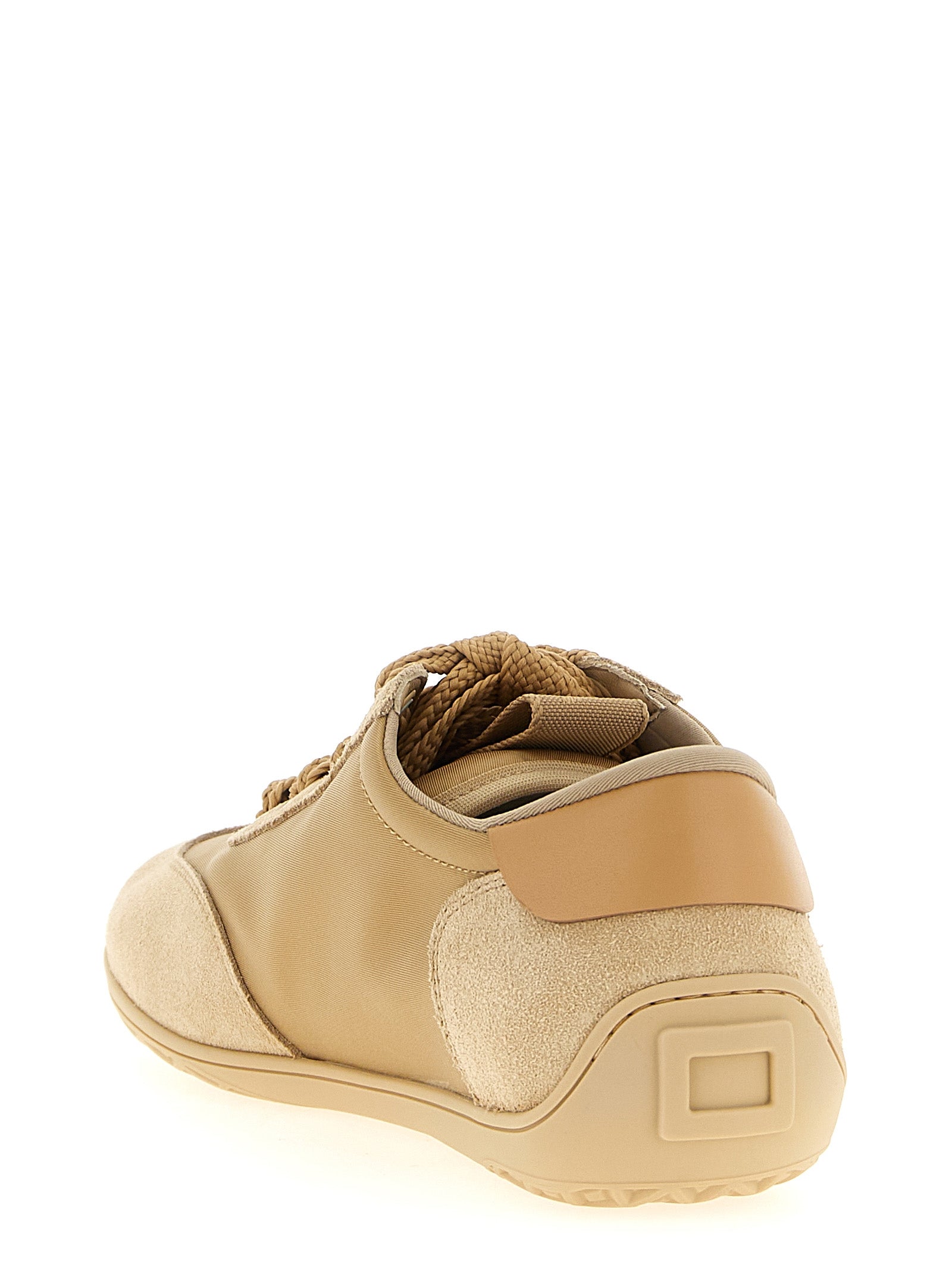 Roger Vivier 100% Calfskin Leather sneaker in beige — view 3