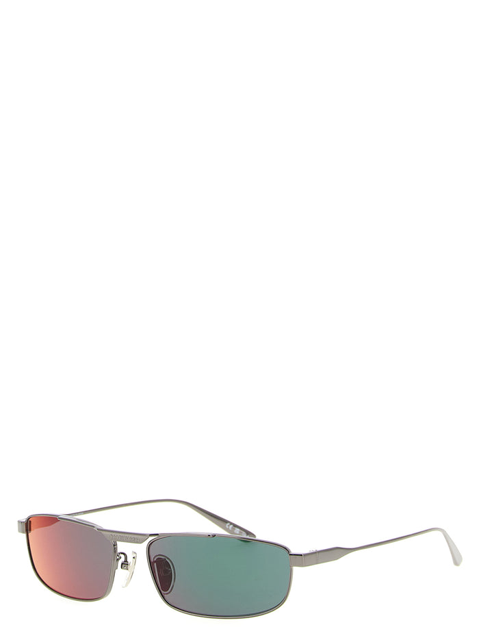 Balenciaga BA318438BM 100% Steel sunglasses in green — view 2