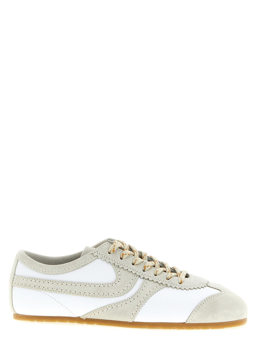 Dries Van Noten 100% Calfskin Leather sneaker in gray