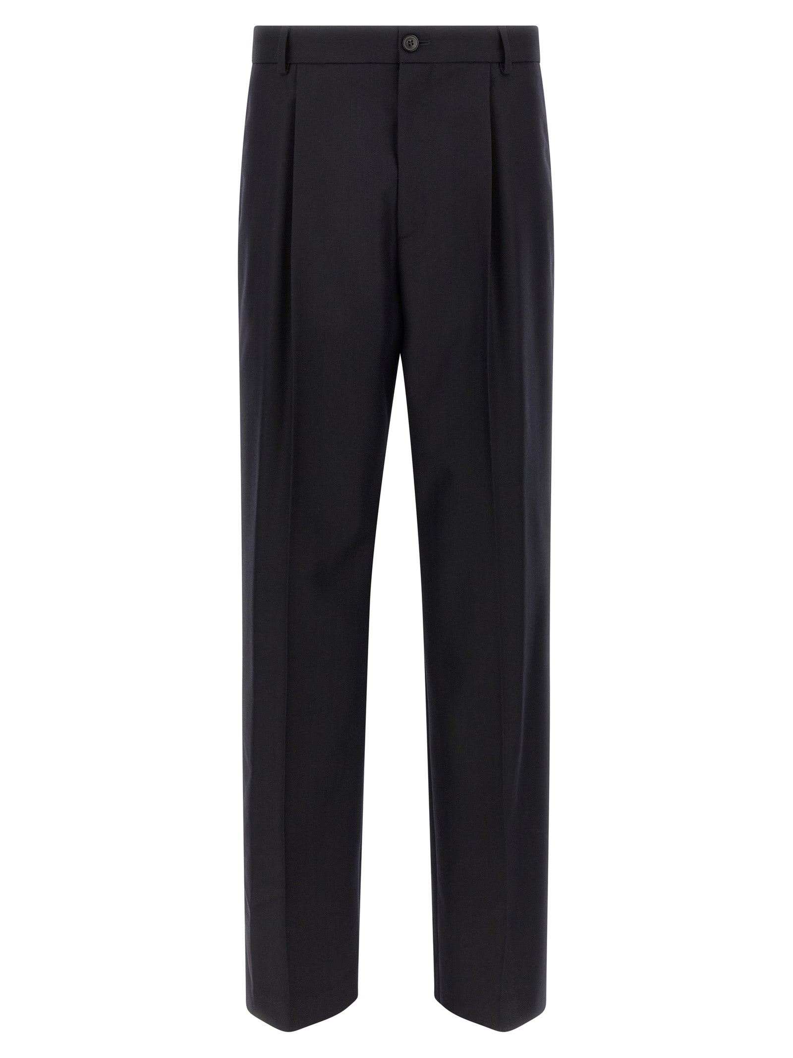 Dries Van Noten 100% wool trousers in black