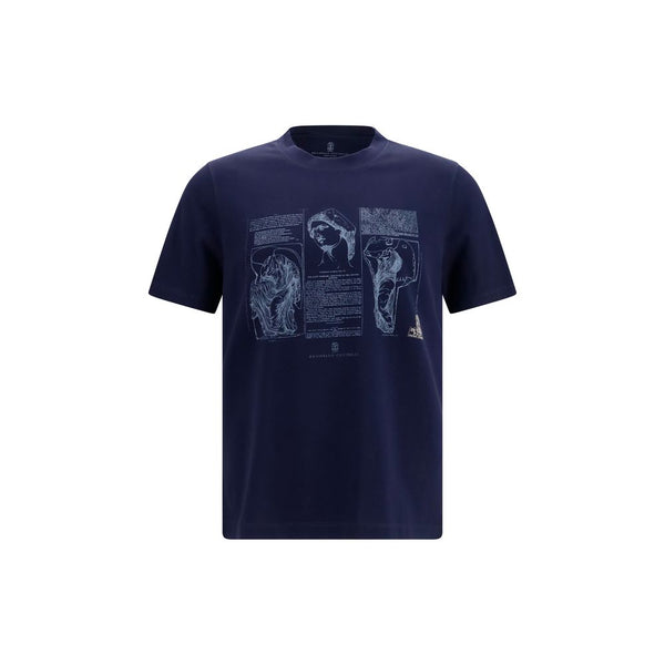 Brunello Cucinelli 100% Cotton t-shirt in navy