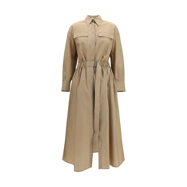 Brunello Cucinelli 75% Cotton 25% Polyamide dress in beige
