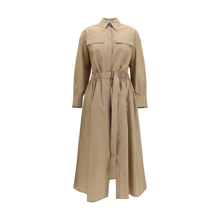 Brunello Cucinelli 75% Cotton 25% Polyamide dress in beige