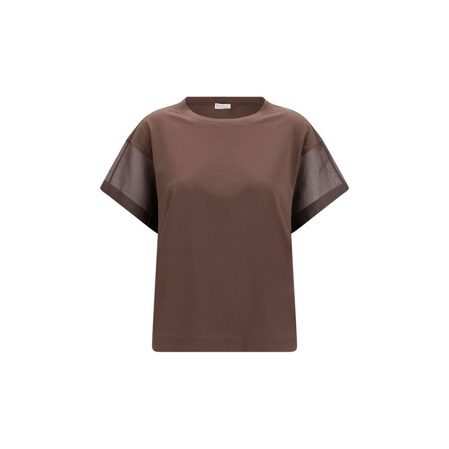 Brunello Cucinelli 100% Cotton t-shirt in brown