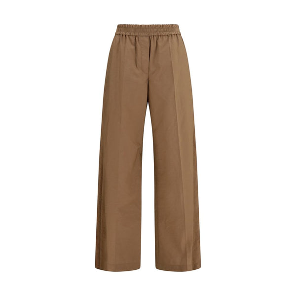 Brunello Cucinelli 75% Cotton trousers in brown