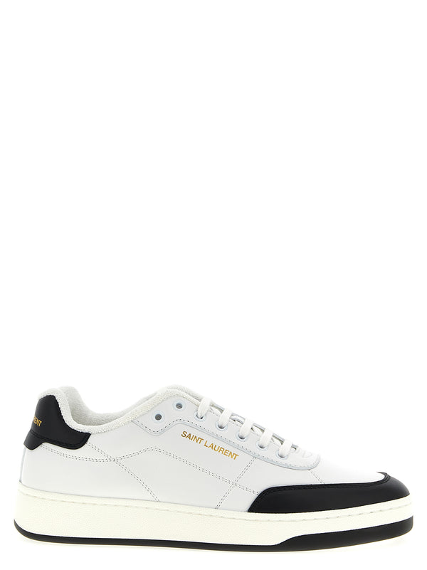 Saint Laurent 100% calfskin leather sneaker in white