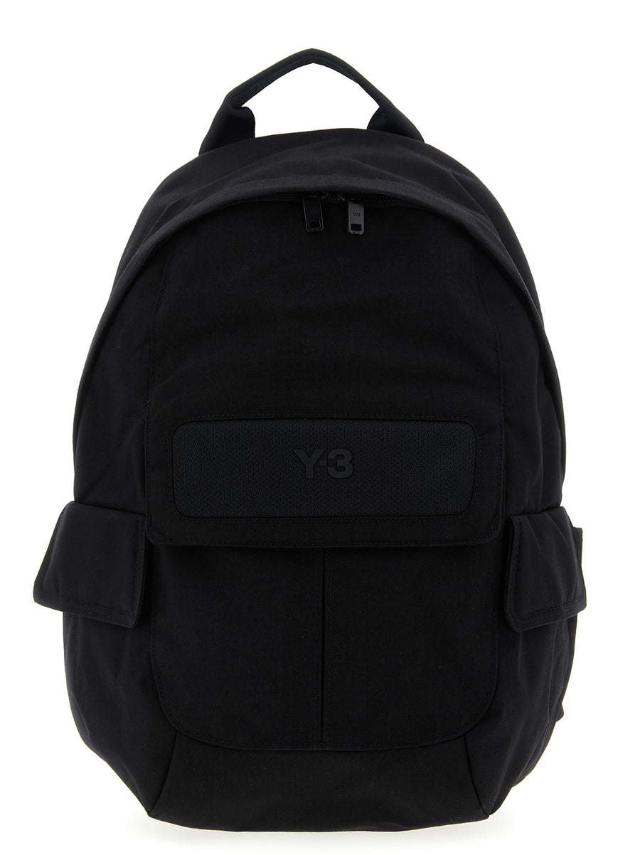 Y-3 100% Polyamide backpack in black