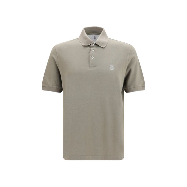 Brunello Cucinelli 100% Cotton polo shirt in beige
