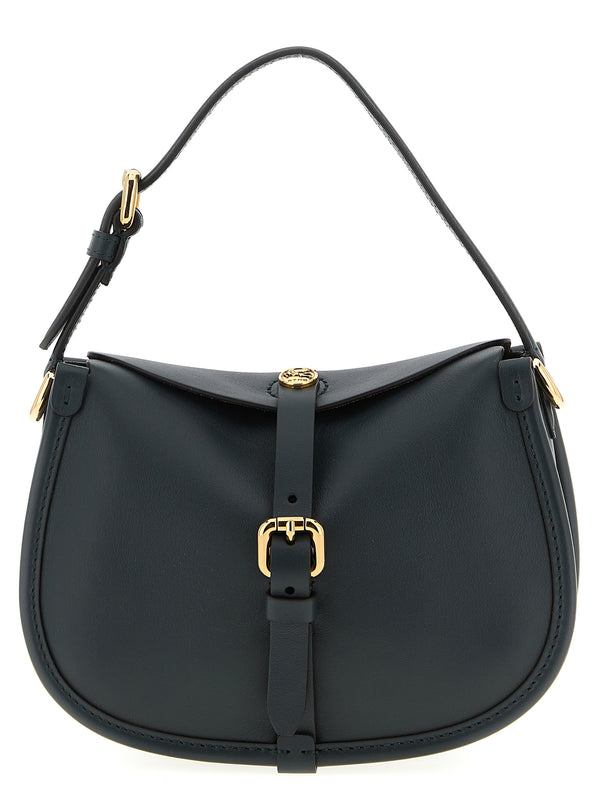 Etro 100% calfskin leather (Bos Taurus) crossbody bag in black