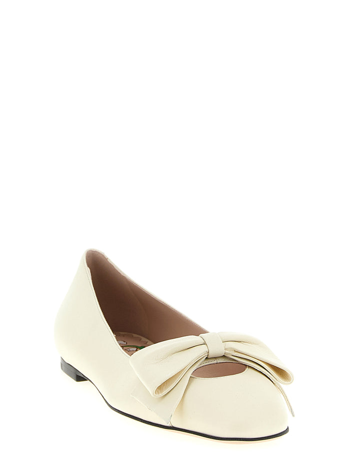 Valentino Garavani 100% Leather ballet flat in white — view 2