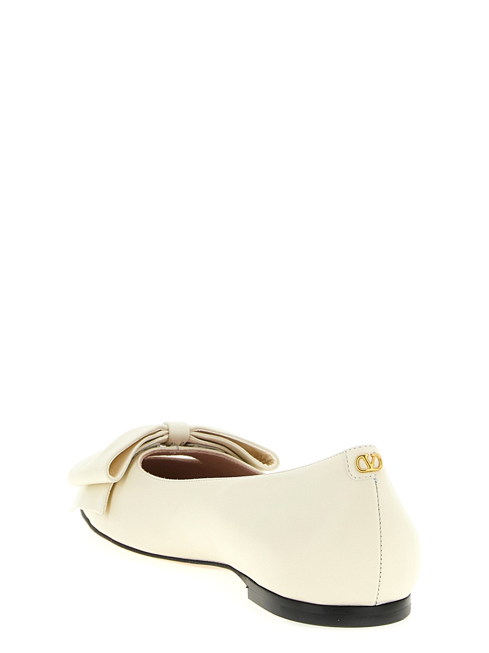 Valentino Garavani 100% Leather ballet flat in white — view 3