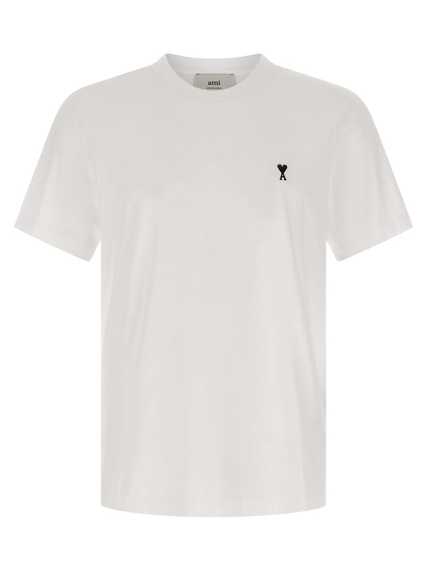 AMI Paris 100% cotton t-shirt in white