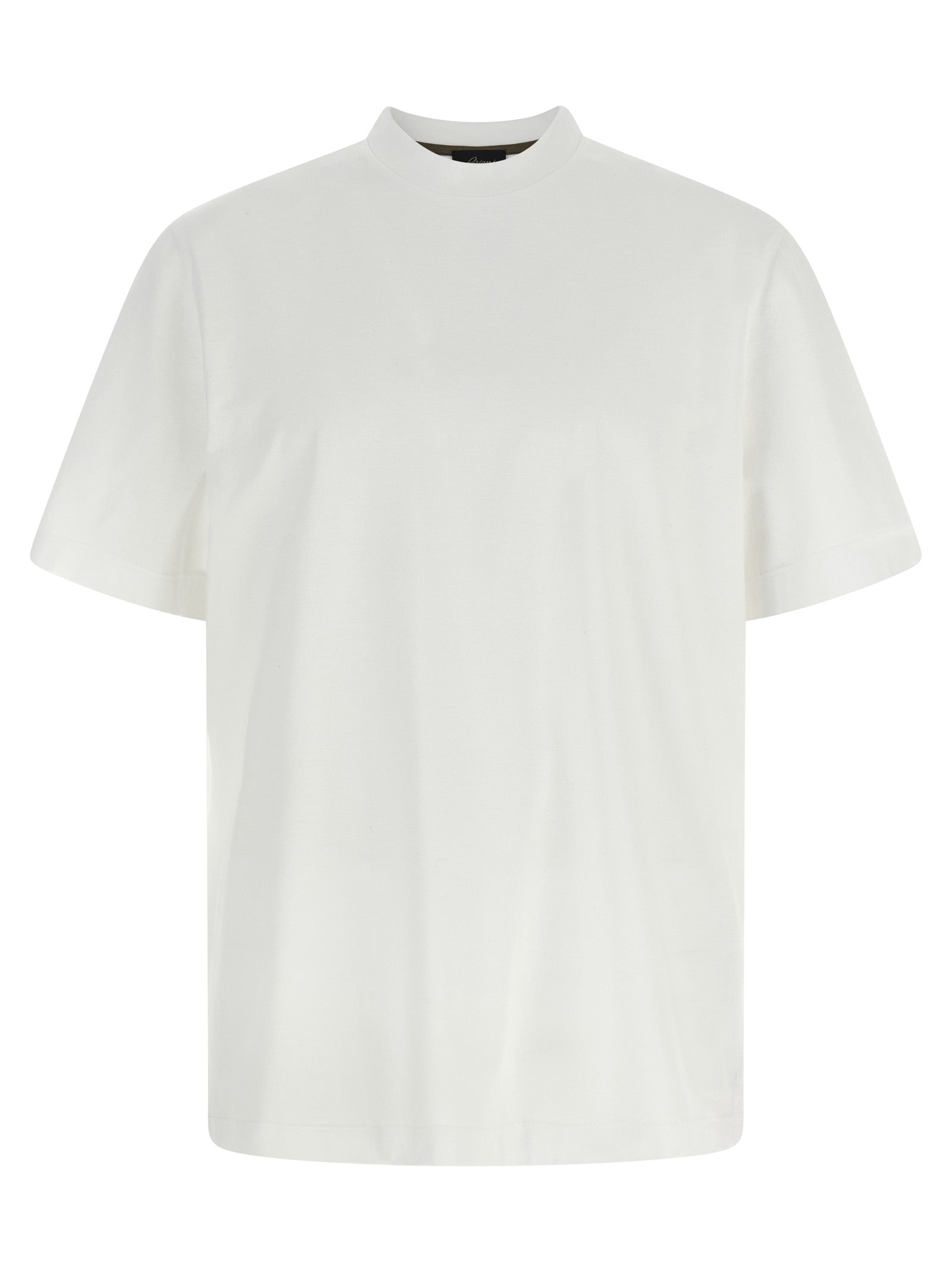 Brioni 100% cotton t-shirt in white