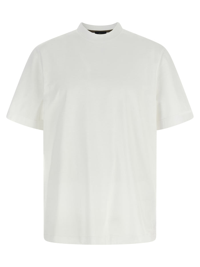 Brioni 100% cotton t-shirt in white