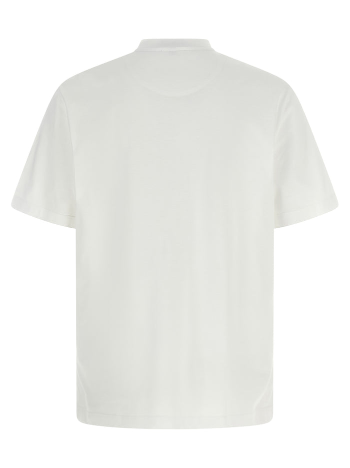 Brioni 100% cotton t-shirt in white — view 2