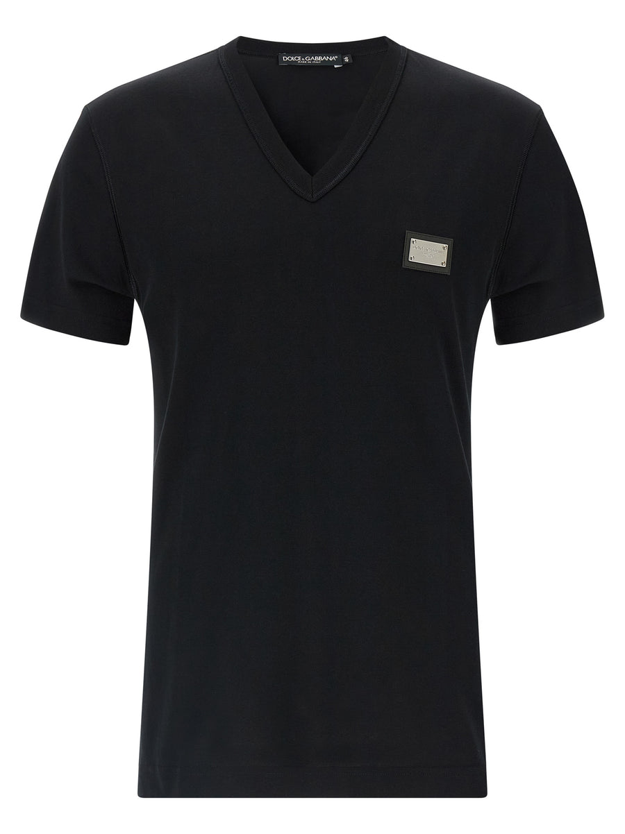 Dolce & Gabbana 100% Cotton t-shirt in black