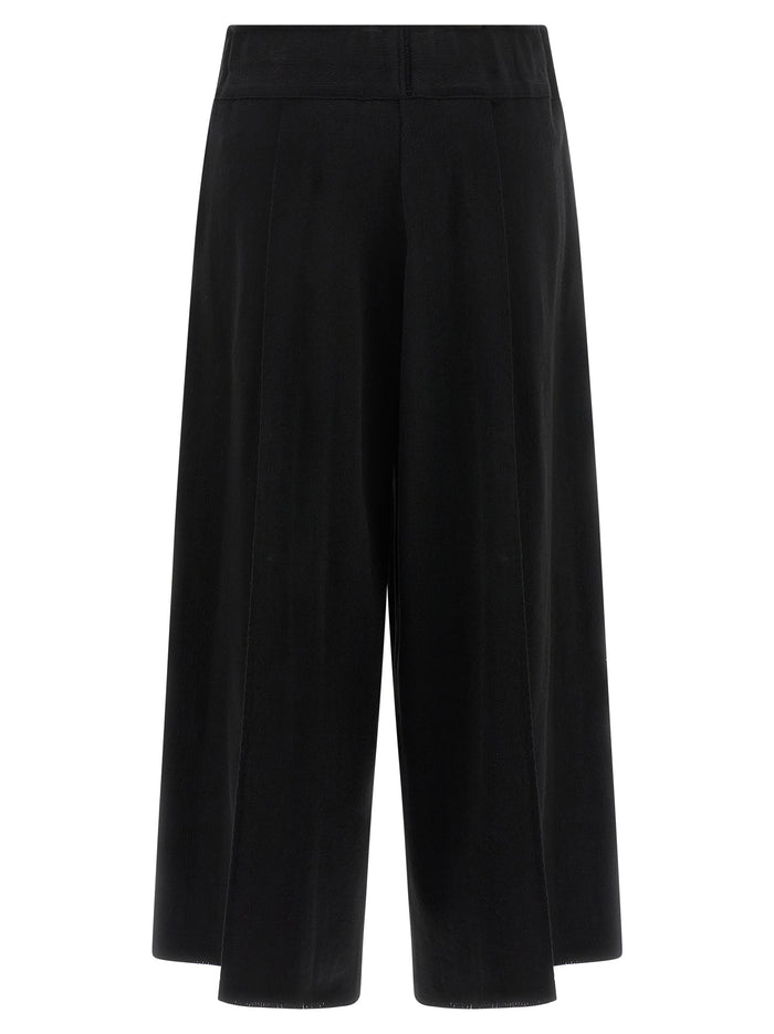 Issey Miyake 50% cotton trousers in black — view 2