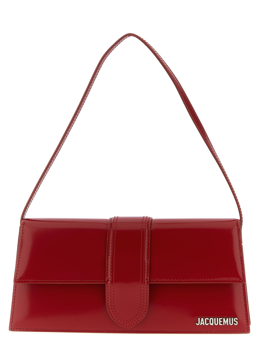 Jacquemus 100% calfskin leather shoulder bag in red