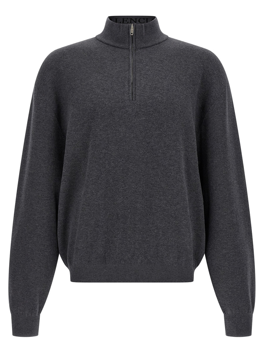 Balenciaga 100% cotton sweater in gray