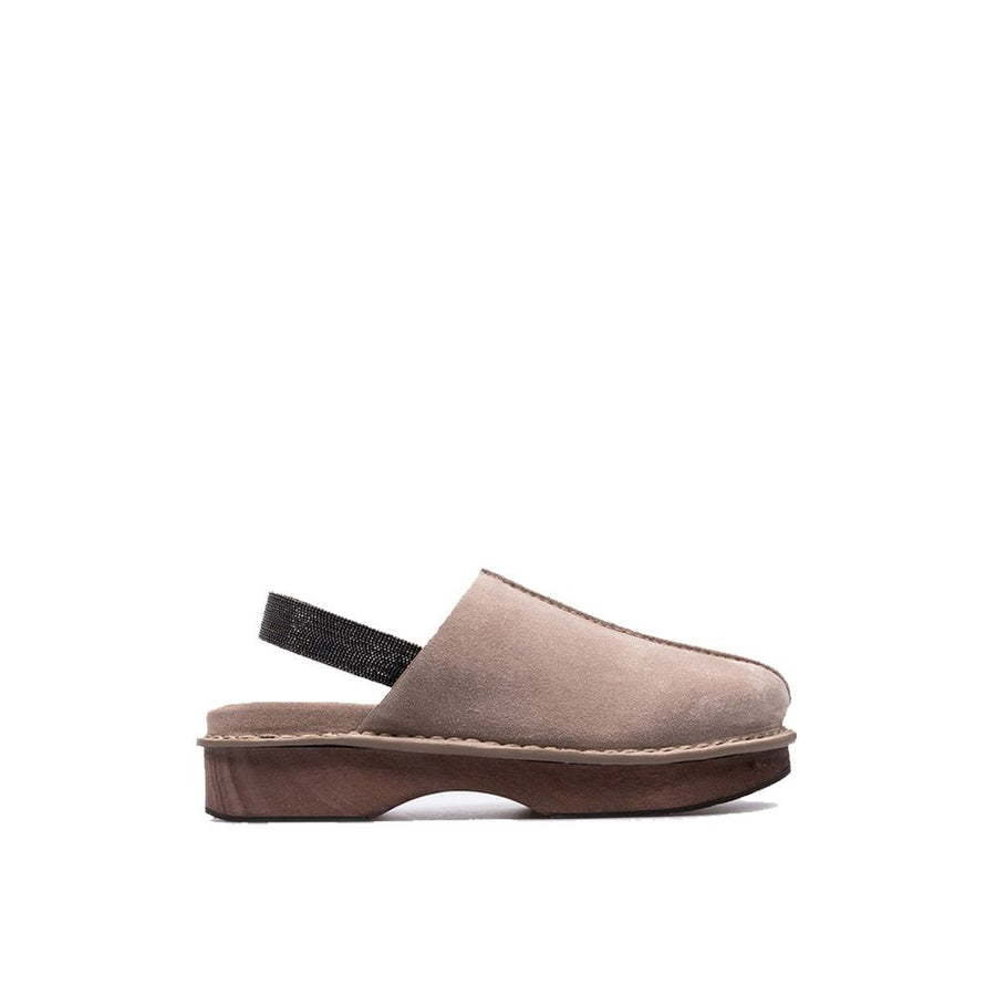 Brunello Cucinelli 100% Leather (upper slipper in brown