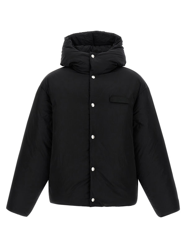 Jacquemus 100% Polyamide down jacket in black