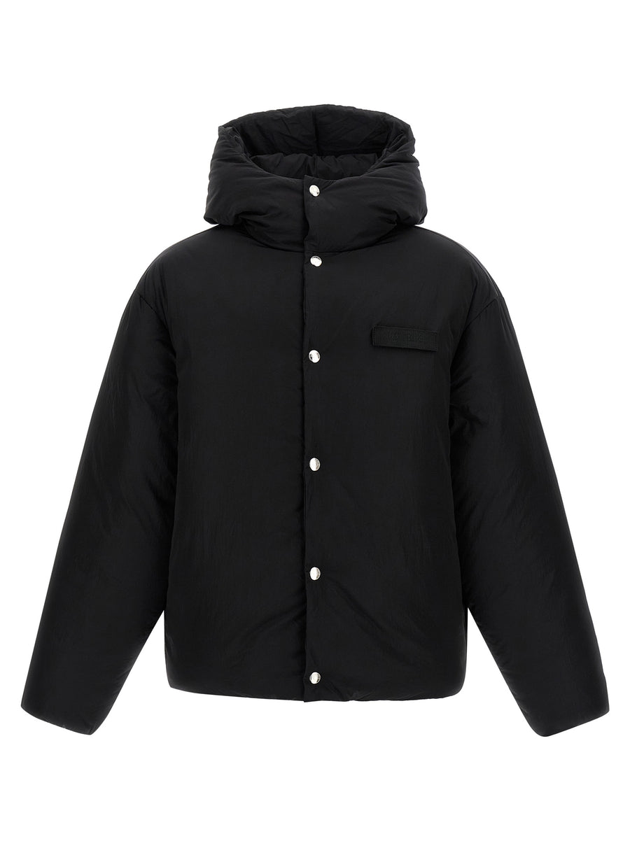 Jacquemus 100% Polyamide down jacket in black
