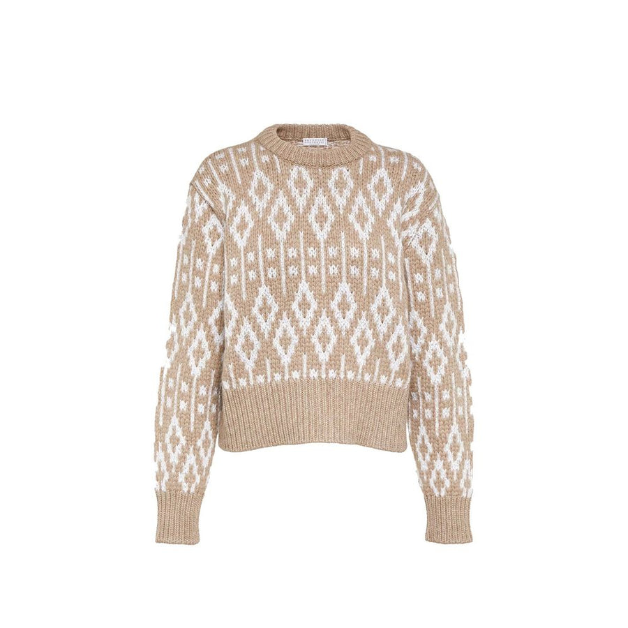 Brunello Cucinelli 100% Cashmere sweater in beige