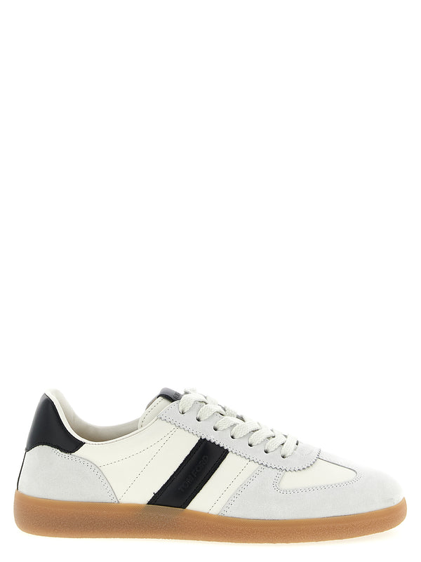 Tom Ford 100% calfskin leather sneaker in white