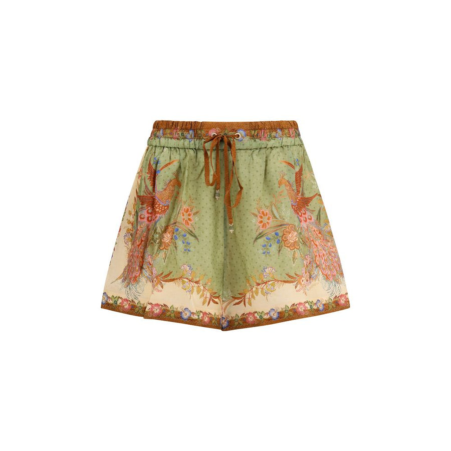 Zimmermann 100% Silk bermuda shorts in multicolor