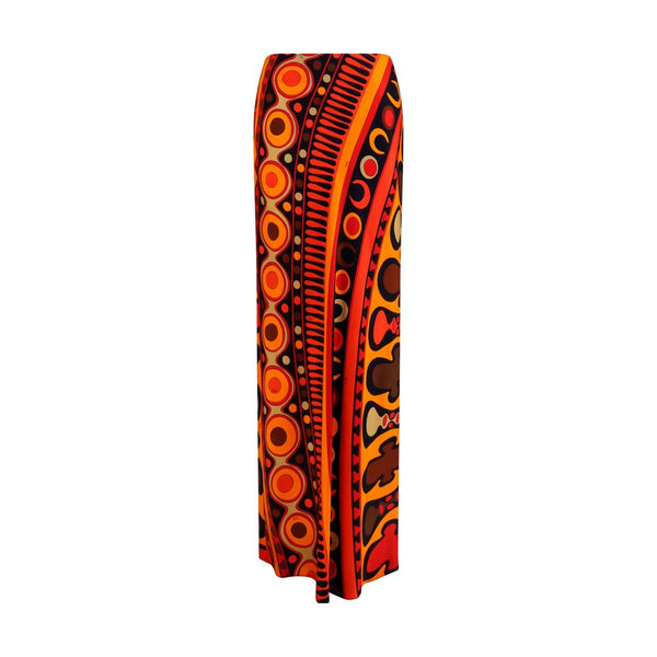 Emilio Pucci 100% Viscose skirt in orange