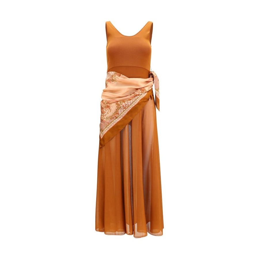 Zimmermann 56% Viscose 41% Polyamide 3% Elastane dress in brown