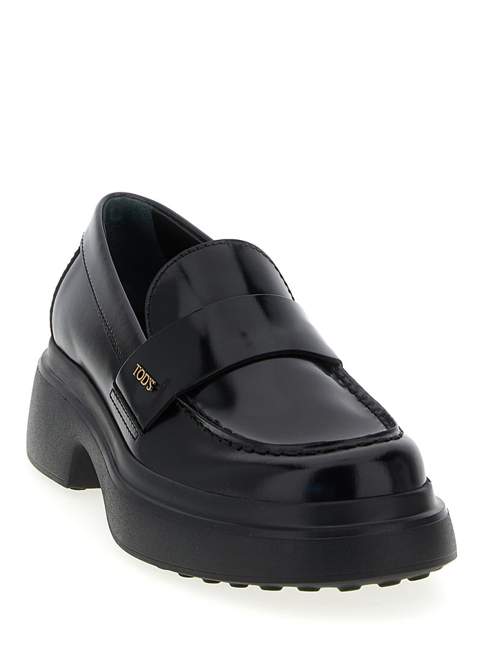 Tod's 100% Calfskin Leather loafer in black — view 2