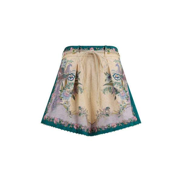 Zimmermann 100% Linen bermuda shorts in multicolor