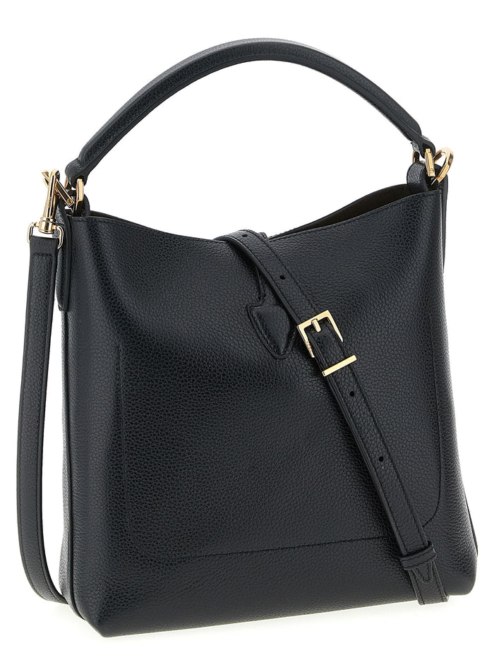 Tod's 100% calfskin leather bucket bag in black — view 2