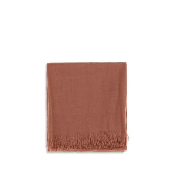 Brunello Cucinelli 95% Kashmir/capra Hircus scarf in orange