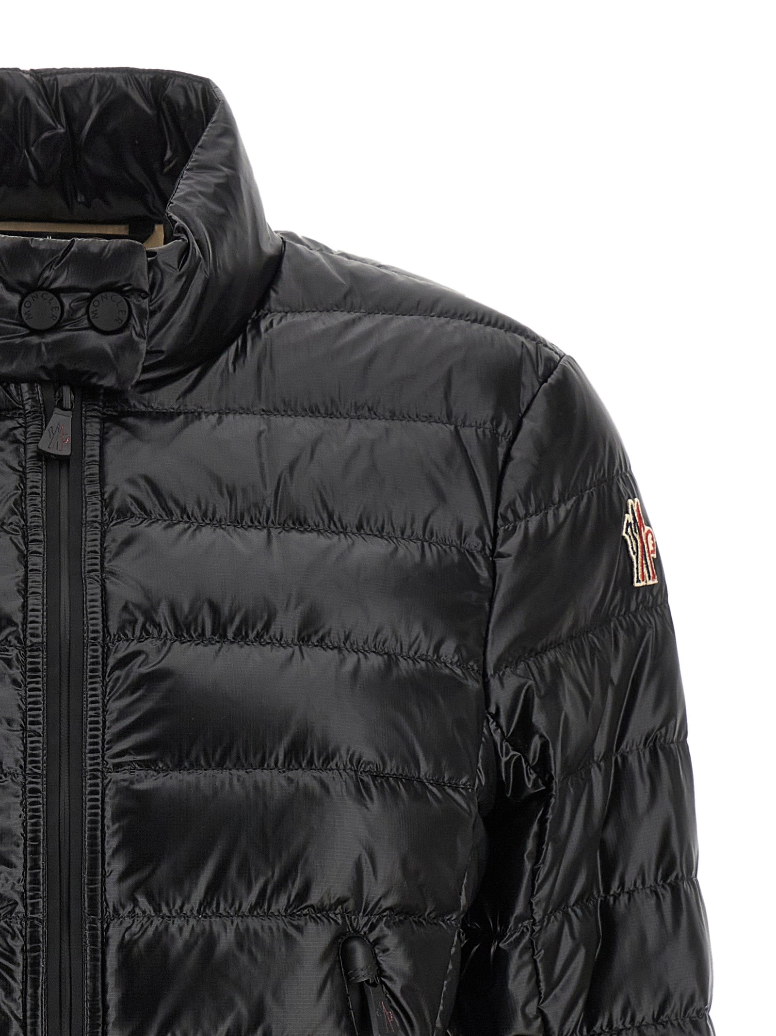 Moncler Grenoble 100% polyamide (shell) down jacket in black — view 3