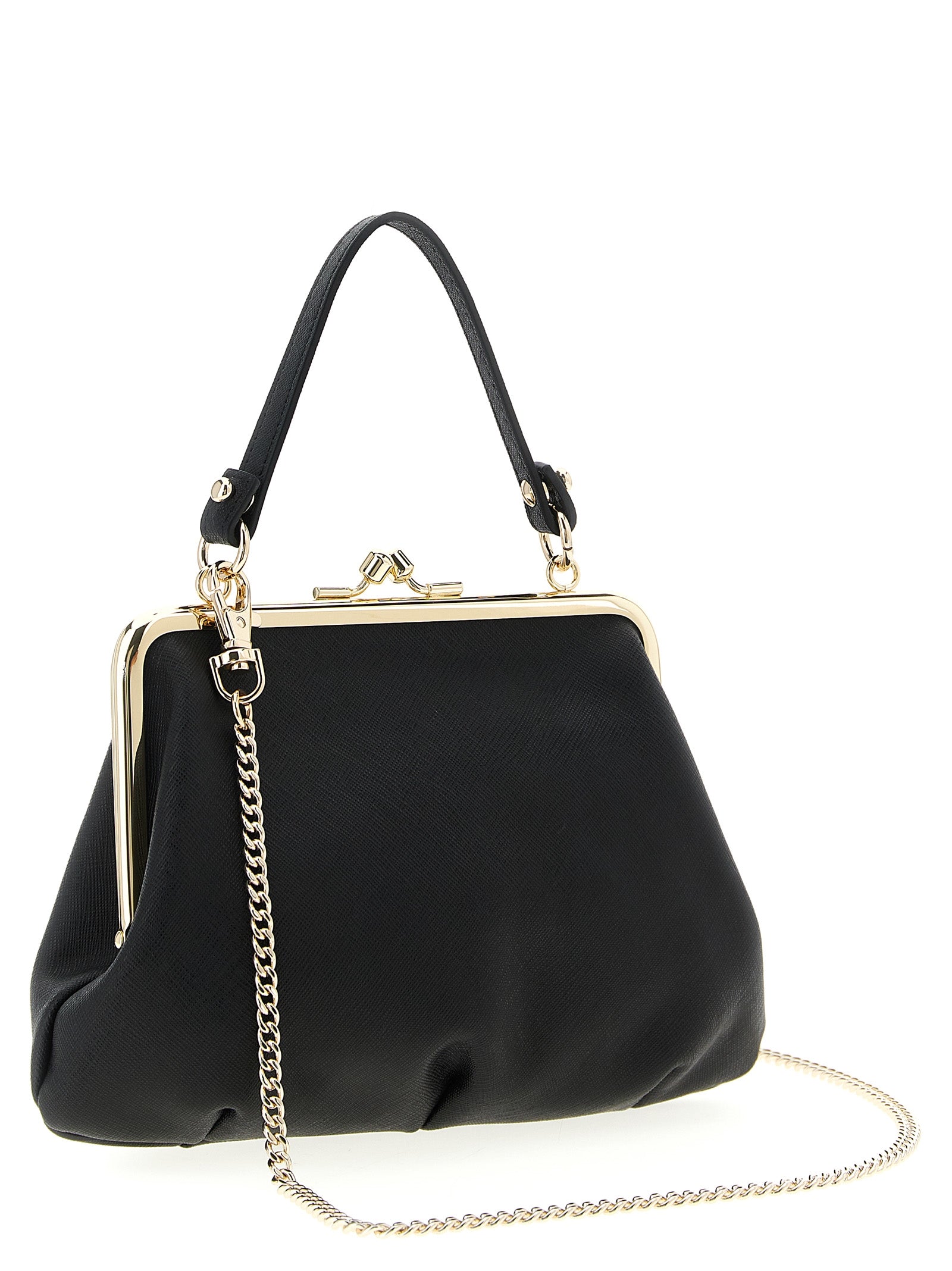 Vivienne Westwood 100% cow leather top handle bag in black — view 2