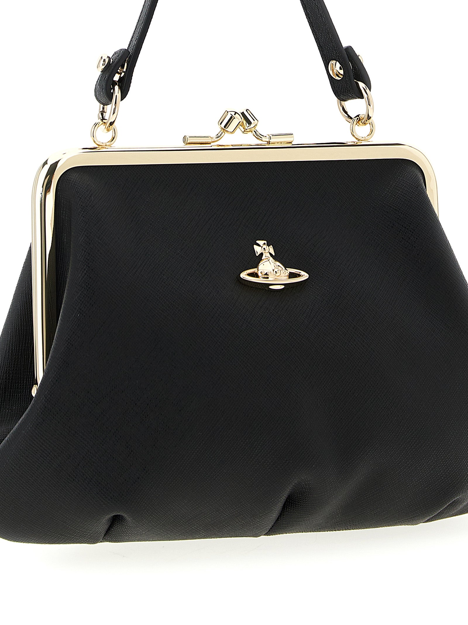 Black Cowhide Handbag Bag