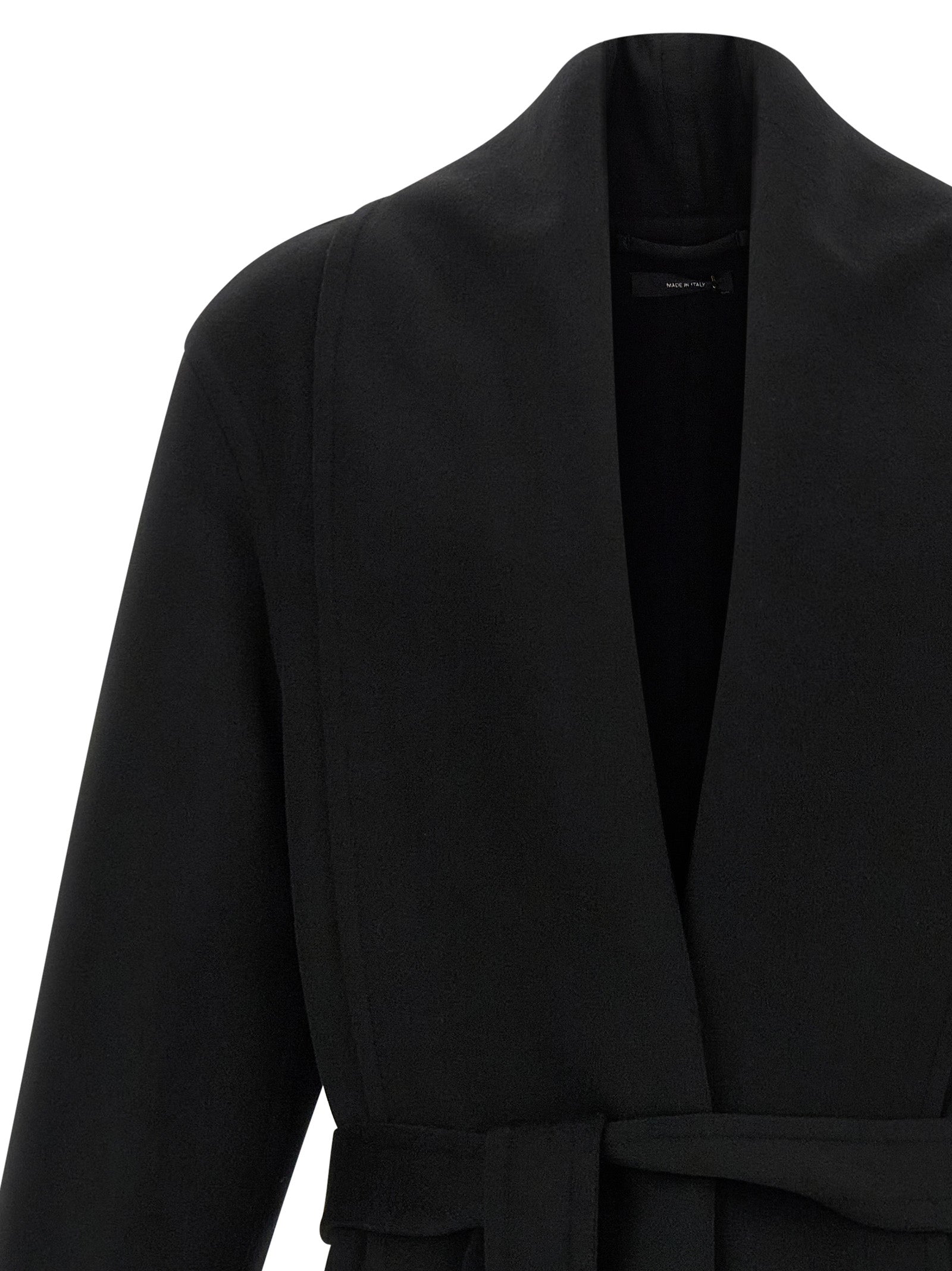 Tom Ford 90% Virgin Wool coat in black — view 3