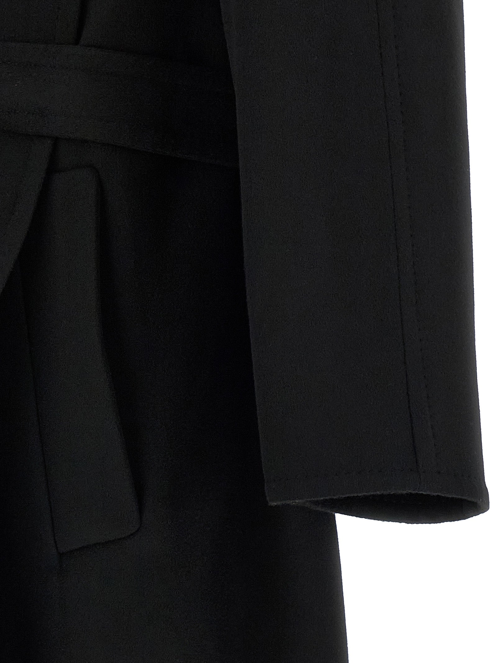 Tom Ford 90% Virgin Wool coat in black — view 4