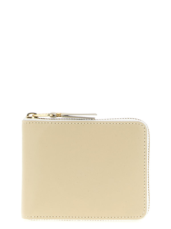 Comme des Garçons 100% calfskin leather wallet in beige