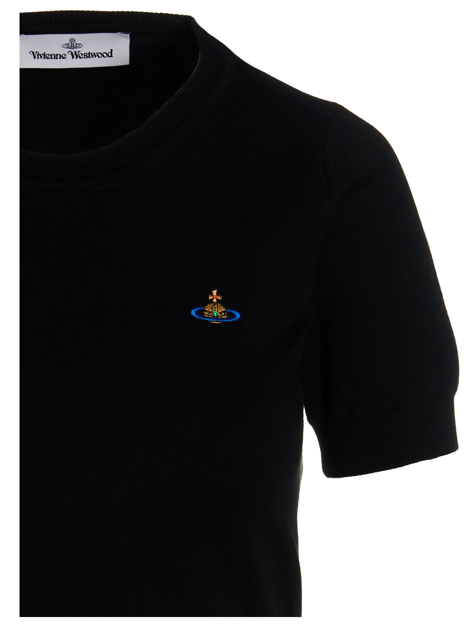 Vivienne Westwood 85% cotton t-shirt in black — view 3