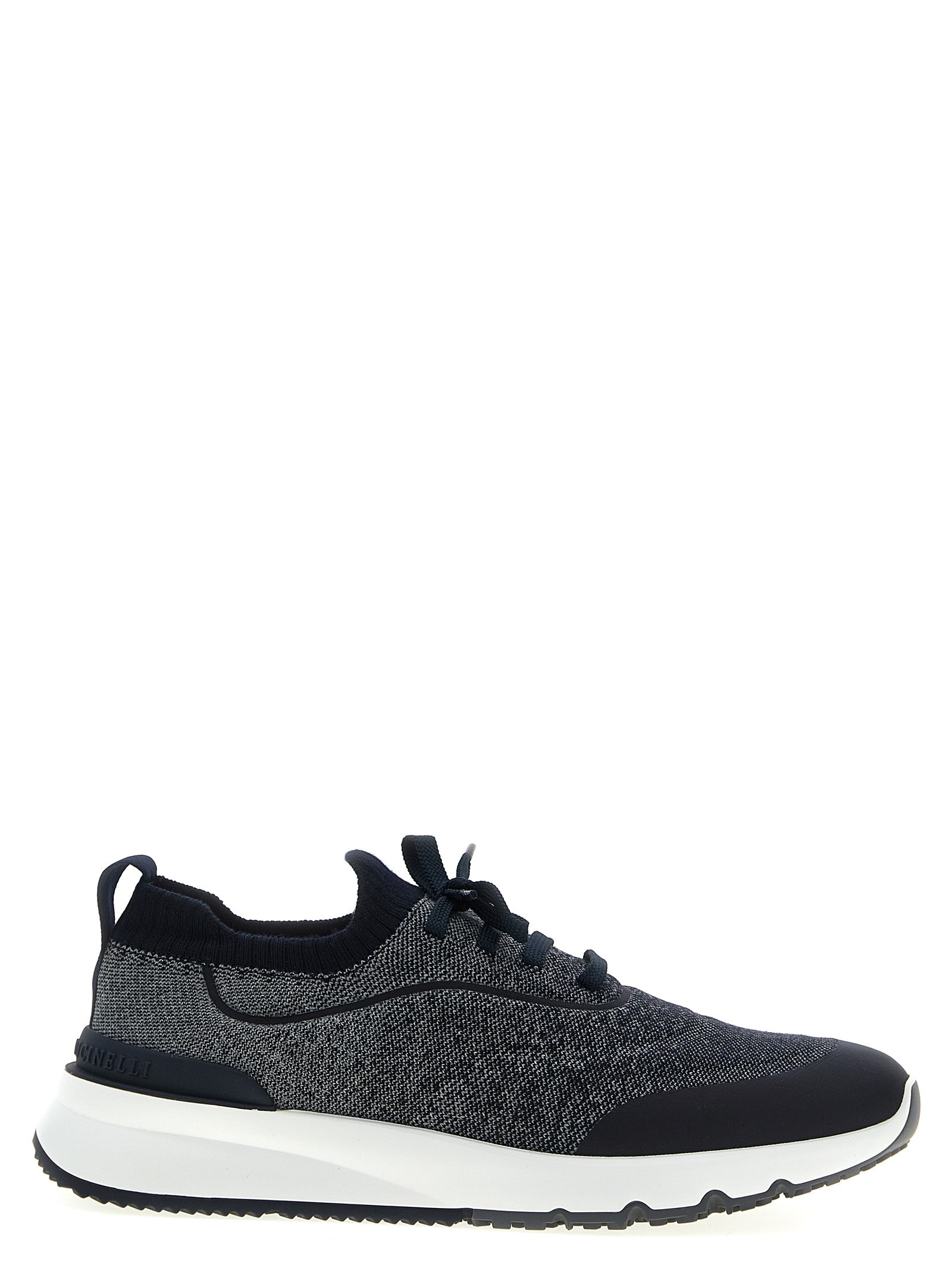 Brunello Cucinelli 89% Cotton sneaker in black